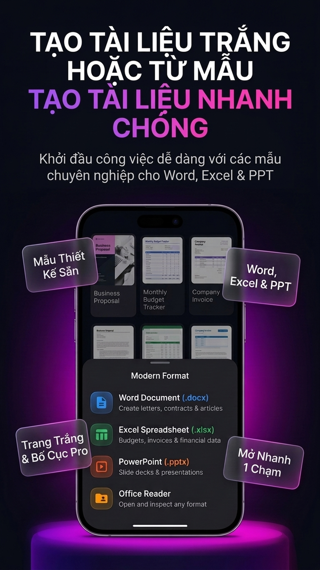 Khởi Tạo Tài Liệu Mới Cấp Tốc